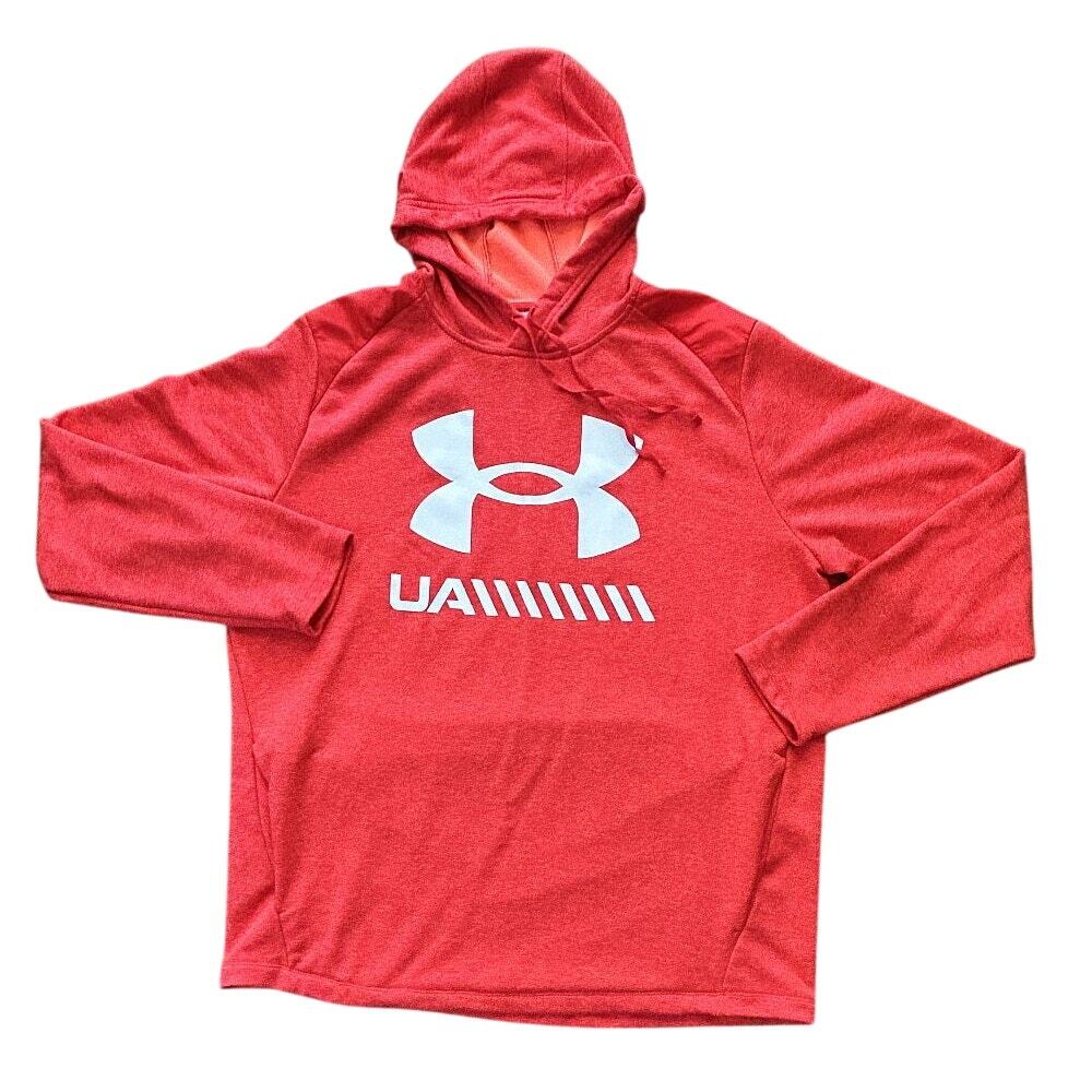 Under Armour Tech Terry Loose ColdGear Versa Red Hoodie Men's XXL